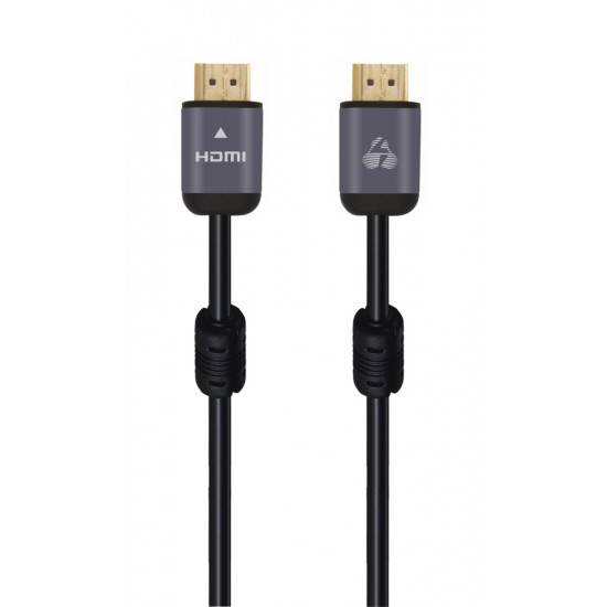 POWERTECH καλώδιο HDMI 2.0 CAB-H098 prime, 4k 3D, Copper, μαύρο, 5m
