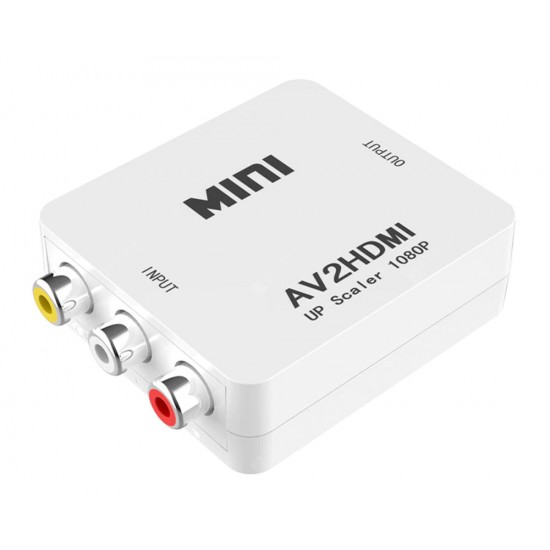 POWERTECH HD Video Converter CAB-H083 3x RCA σε HDMI, MS1858, Full HD