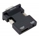 POWERTECH converter HDMI (F) σε VGA (M) CAB-H120 με audio, μαύρο