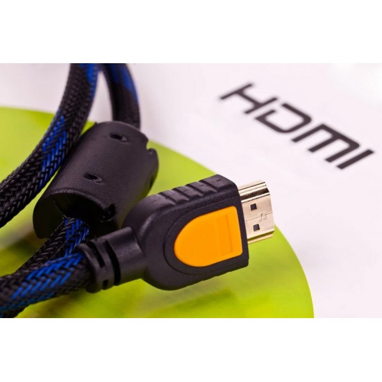 POWERTECH καλώδιο HDMI 1.4 CAB-H121, Full HD, 3D, 2x ferrites, CCS, 5m