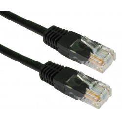 POWERTECH καλώδιο UTP Cat 6e, CCA 24AWG, 0.5mm patch cord, 10m, μαύρο