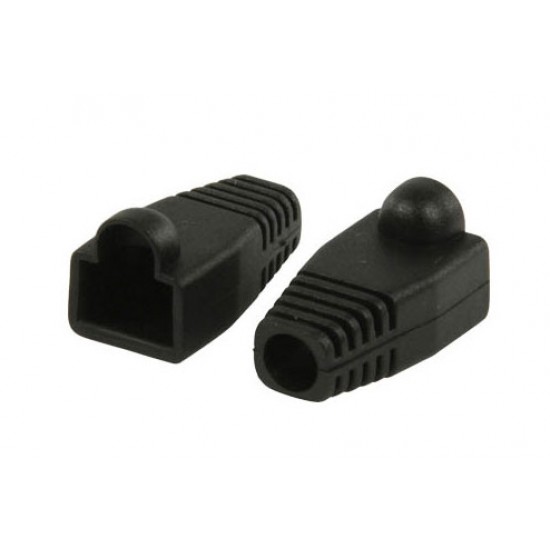 POWERTECH κάλυμμα για βύσμα δικτύου RJ45 CAB-N090, μαύρο, 10τμχ