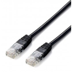 POWERTECH καλώδιο UTP Cat 5e CAB-N136, CCA 26AWG 0.4mm, 0.30m, μαύρο