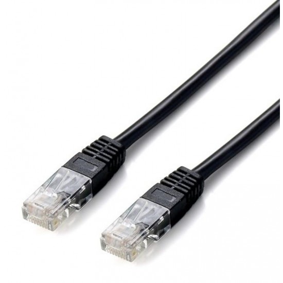 POWERTECH καλώδιο UTP Cat 5e CAB-N136, CCA 26AWG 0.4mm, 0.30m, μαύρο