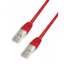 POWERTECH καλώδιο UTP Cat 6e CAB-N139, CCA 24AWG 0.5mm, 0.50m, κόκκινο