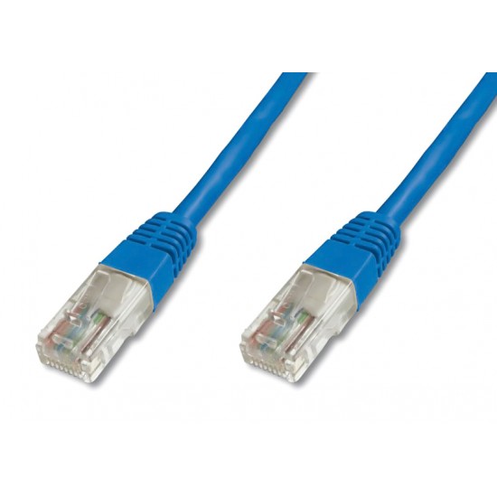 POWERTECH καλώδιο UTP Cat 6e CAB-N140, CCA 24AWG 0.5mm, 0.30m, μπλε