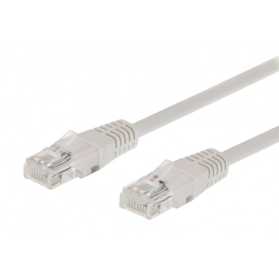 POWERTECH καλώδιο UTP Cat 6e CAB-N142, CCA 24AWG 0.5mm, 0.30m, γκρι