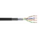 POWERTECH καλώδιο SF/UTP Cat 6e CAB-N157, CCA 24AWG 0.5mm, 305m, μαύρο