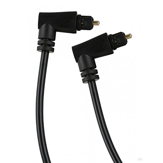 POWERTECH καλώδιο Toslink CAB-O009 90° male σε 90° male 4mm, PMMA, 2m