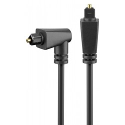 POWERTECH καλώδιο Toslink CAB-O010 male σε 90° male 4mm, PMMA, 1m