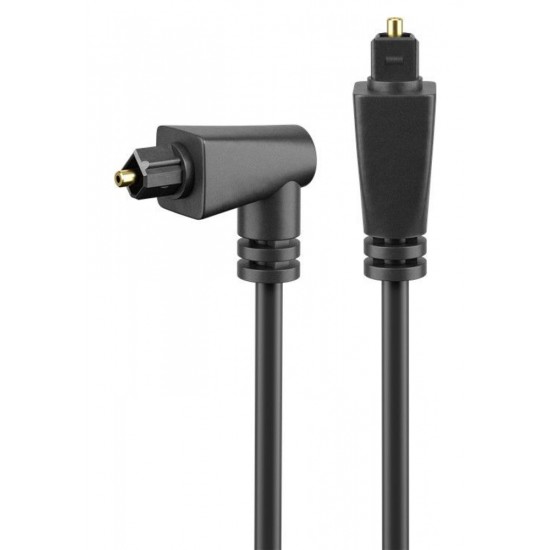 POWERTECH καλώδιο Toslink CAB-O010 male σε 90° male 4mm, PMMA, 1m
