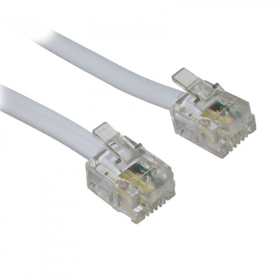 POWERTECH Καλώδιο Τηλεφώνου RJ11 6P4C, 2m, Gray
