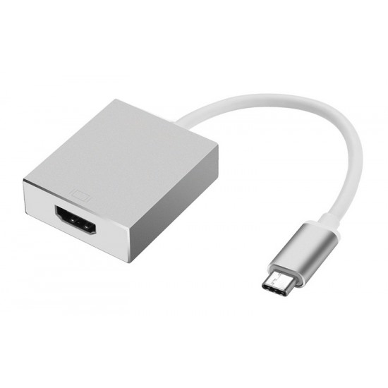 POWERTECH Converter CAB-UC006 USB 3.1 Type-C σε HDMI, λευκό