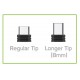 POWERTECH Adapter USB Type-C (M) σε Micro USB (F) CAB-UC043, longer tip