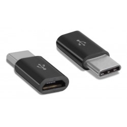 POWERTECH Adapter USB Type-C (M) σε Micro USB (F) CAB-UC043, longer tip