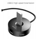 BASEUS USB hub CAHUB-U01 USB 3.0, 1x USB 3.0, 3x USB 2.0, 1m, μαύρο