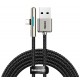 BASEUS καλώδιο USB σε Type-C CAT7C-C01, LED, 4A 40W, 2m, μαύρο