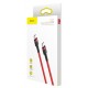 BASEUS καλώδιο USB Type-C CATKLF-H09, 3A 60W, PD2.0, 2m, κόκκινο