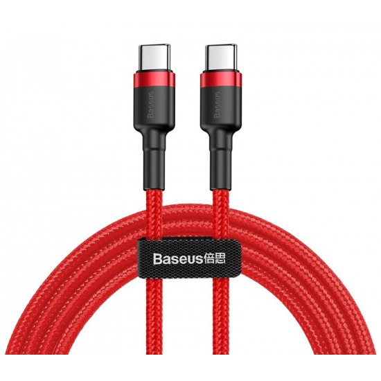 BASEUS καλώδιο USB Type-C CATKLF-H09, 3A 60W, PD2.0, 2m, κόκκινο