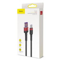 BASEUS καλώδιο USB σε Type-C CATKLF-P91,  40W, double-sided, 1m, κόκκινο