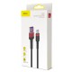 BASEUS καλώδιο USB σε Type-C CATKLF-P91,  40W, double-sided, 1m, κόκκινο
