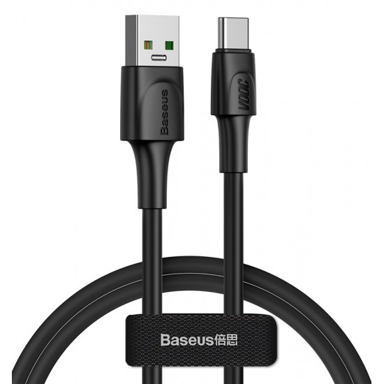 BASEUS καλώδιο USB σε USB Type-C CATSW-F01, VOOC, 5A, 1m, μαύρο
