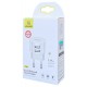 USAMS φορτιστής τοίχου T20, 2x USB, 2.1A, λευκός