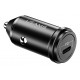 USAMS φορτιστής αυτοκινήτου C14, 1x type-C, 3A 18W, μεταλλικός, μαύρος