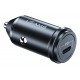 USAMS φορτιστής αυτοκινήτου C14, 1x type-C, 3A 18W, μεταλλικός, γκρι