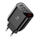 BASEUS φορτιστής τοίχου CCALL-BH01, 3x USB, 3.4A, με οθόνη, μαύρο