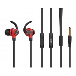 YISON Earphones με μικρόφωνο CX300, on/off, 1.2m, με μαγνήτη, κόκκινα