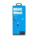 CELEBRAT Earphones με μικρόφωνο D1, on/off, 10mm, 1.2m flat, μπλε