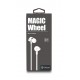 CELEBRAT Earphones με μικρόφωνο D1, on/off, 10mm, 1.2m flat, λευκά