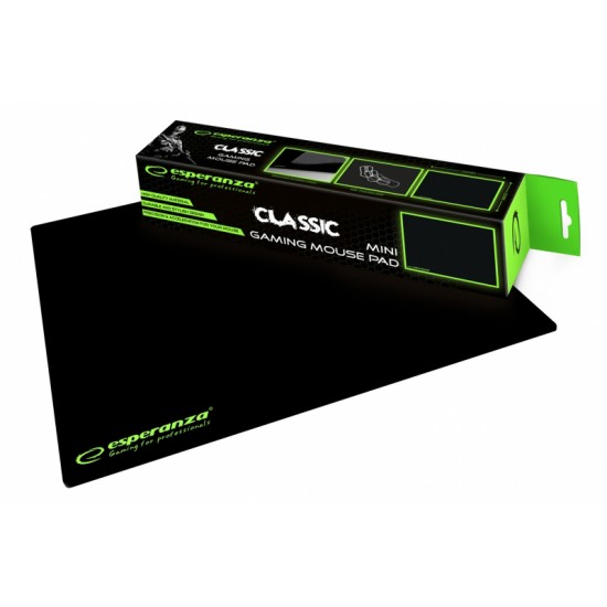 ESPERANZA Gaming mouse pad Classic EGP101K, 25x20x0.2cm, μαύρο