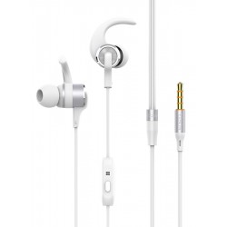 YISON Sports earphones EX230-WH με μικρόφωνο, 10mm, 1.2m, λευκό