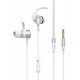 YISON Sports earphones EX230-WH με μικρόφωνο, 10mm, 1.2m, λευκό