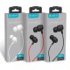 CELEBRAT Earphones Fly 1 με μικρόφωνο, 10mm, 3.5mm, 1.2m, κόκκινα