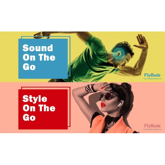 HIFUTURE earphones FlyBuds, true wireless, με θήκη φόρτισης, πράσινα