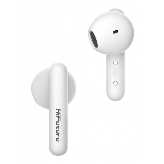 HIFUTURE earphones FutureBuds+, true wireless, με θήκη φόρτισης, λευκά
