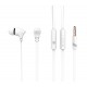 CELEBRAT Earphones με μικρόφωνο G3, on/off, 10mm, 1.2m, λευκά
