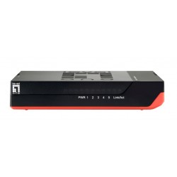 LEVELONE GbE Switch GSW-0507, 5-port 10/100/1000Mbps, Jumbo 9K, Ver. 5.0