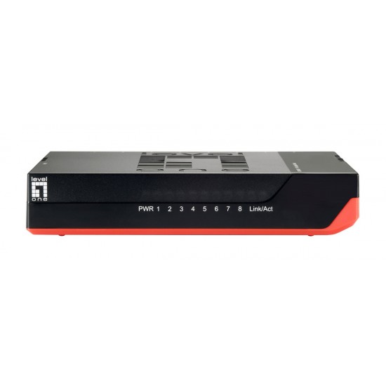 LEVELONE GbE Switch GSW-0807, 8-port 10/100/1000Mbps, Jumbo 9K, Ver. 5.0