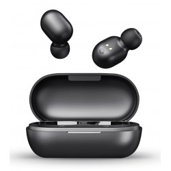 HAYLOU earphones GT1, true wireless, θήκη φόρτισης, touch control, μαύρα