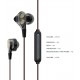 CELEBRAT earphones με μικρόφωνο H1, μαύρα