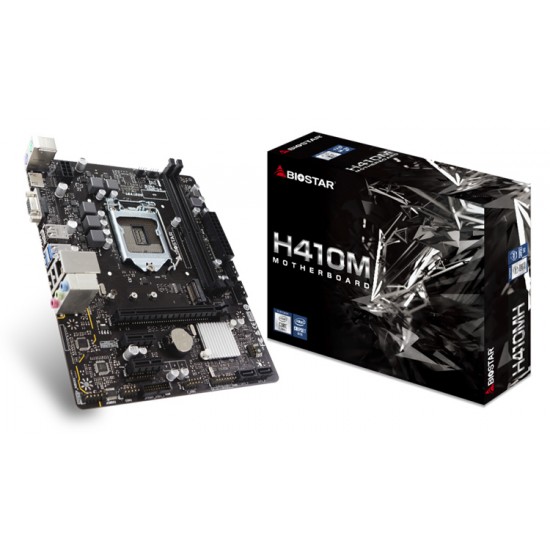 BIOSTAR Μητρική H410MH, 2x DDR4, s1200, USB 3.2, HDMI, mATX, Ver. 6.0