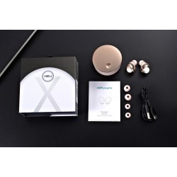 HIFUTURE earphones HeliX με θήκη φόρτισης, true wireless, ροζ