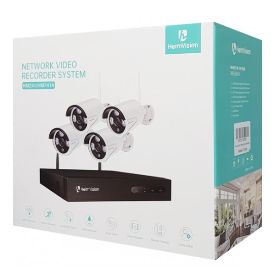 HEIMVISION Καταγραφικό με 4 κάμερες HM241, WiFi, IR, μαύρο