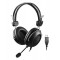 A4TECH Headset HU-35, USB, 40mm ακουστικά, 102 dB, μαύρα