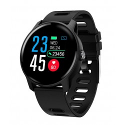 ΙΝΤΙΜΕ Smartwatch S08, 1.3" έγχρωμο, IP68, HR & Blood pressure, μαύρο