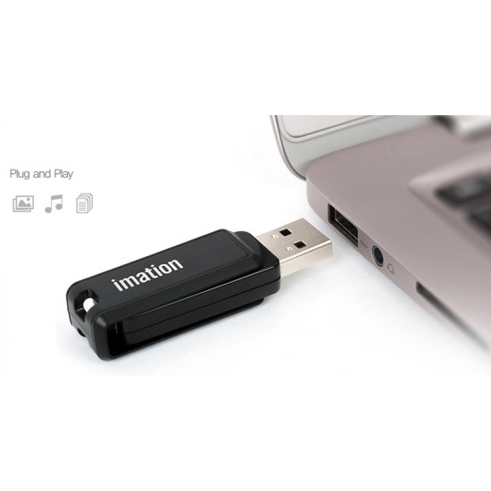 IMATION USB Flash Drive Nano II KR03020002, 32GB, USB 2.0, μαύρο